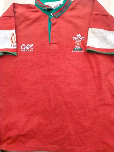 Wales rugby match worn shirt - match,